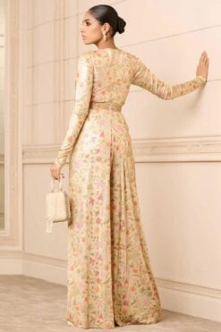 Tarun Tahiliani Blush Floral Printed Jumpsuit 23 Tarun Tahiliani Blush Floral Printed Jumpsuit -Deals Haute Togs Store 18523tt2 4
