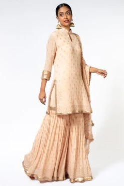 Nakul Sen Pink Sequin Embroidered Sharara Set 8 Nakul Sen Pink Sequin Embroidered Sharara Set -Deals Haute Togs Store 189ns3 3