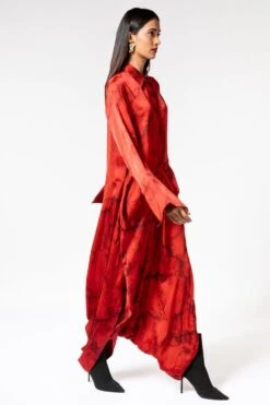 Inca Marble Red Drape Jumpsuit -Deals Haute Togs Store 1911inca4 2 1