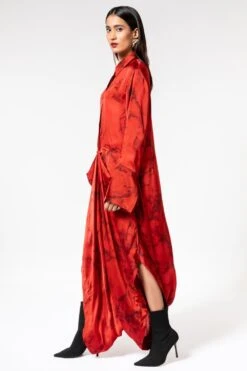 Inca Marble Red Drape Jumpsuit -Deals Haute Togs Store 1911inca4 3 1