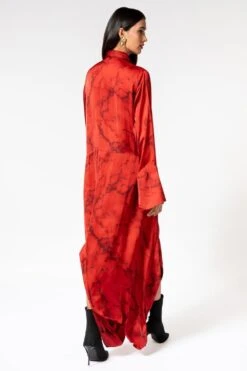 Inca Marble Red Drape Jumpsuit -Deals Haute Togs Store 1911inca4 4 1