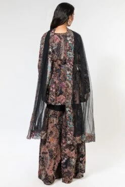 Aisha Rao Black Printed Sharara Set -Deals Haute Togs Store 191ar1 5