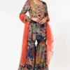 Aisha Rao Purple Tropical Printed Sharara Set -Deals Haute Togs Store 191ar11 1