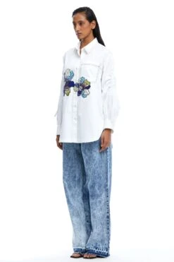 Kanika Goyal Label Aria Hand Embellished Shirt -Deals Haute Togs Store 1923kgl2 3