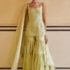 Punit Balana Mint Resham Embroidered Sharara Set 1 Punit Balana Mint Resham Embroidered Sharara Set -Deals Haute Togs Store 19723pb1 1