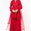 Asira Red Embellished Sharara Set -Deals Haute Togs Store 2012asr4 1