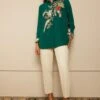 PATINE Emerald Green Embroidered Shirt -Deals Haute Togs Store 204pa4 1