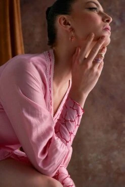 Sakshi Khetterpal Candy Pink Frill Mini Dress -Deals Haute Togs Store 20723sk15 5