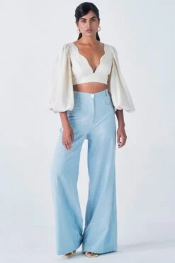 Little Things Off White Kumudini Crop Top