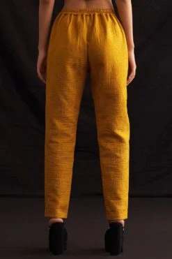 Amrich Mae Woven Silk Quilted Trousers -Deals Haute Togs Store 211123ach14 4