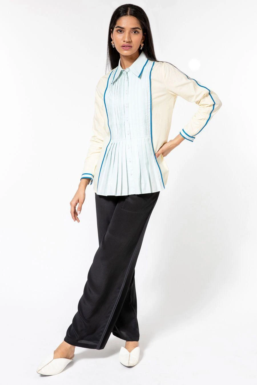 Bodice Blue Multi-binded Shirt 6 Bodice Blue Multi-binded Shirt - Image 4