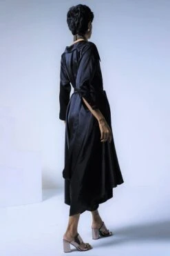 Shorshe Black Collared Cowl Jumpsuit -Deals Haute Togs Store 212sho5 5