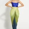 431-88 By Shweta Kapur Ombre Silk Draped Skirt -Deals Haute Togs Store 2211410 1