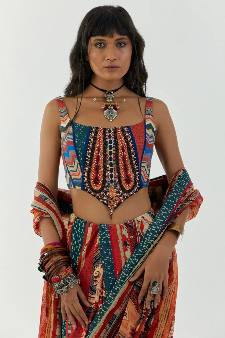 Aseem Kapoor Adah Corset Blouse 5 Aseem Kapoor Adah Corset Blouse - Image 3