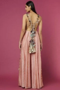 Payal Singhal Blush Pink Embellished Choli & Sharara Set -Deals Haute Togs Store 22323ps32 4