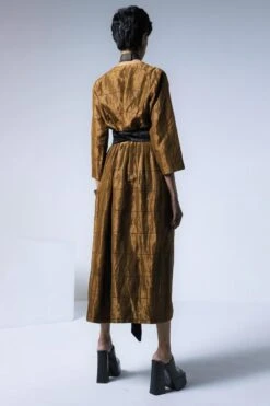 Shorshe Copper Volume Jumpsuit With A Belt -Deals Haute Togs Store 2301se11 3