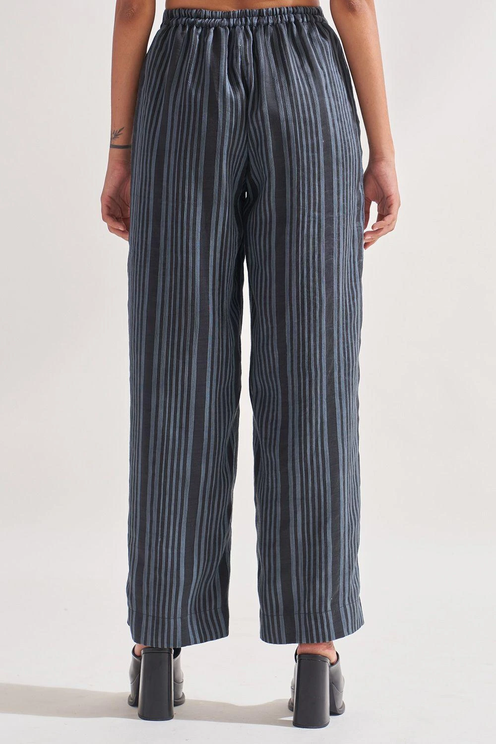 Amrich Leher Striped Grey Trousers 8 Amrich Leher Striped Grey Trousers - Image 6