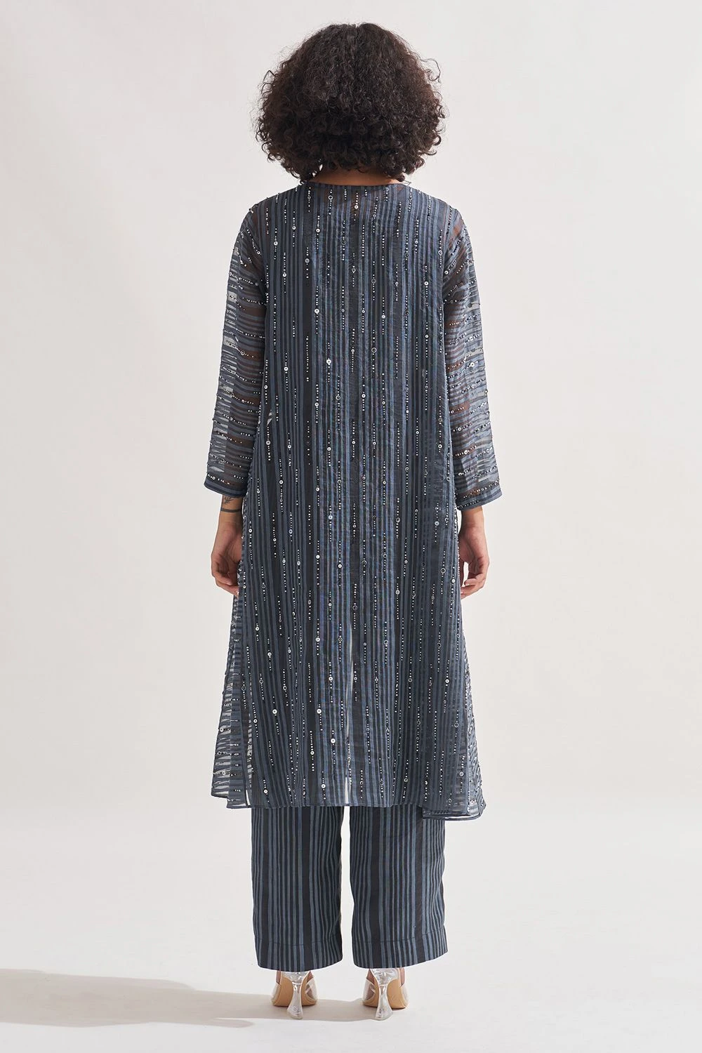 Amrich Leher Striped Grey Trousers 9 Amrich Leher Striped Grey Trousers - Image 7