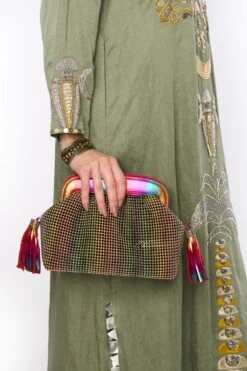 Heirloom By Rara Avis Sage Green Hamsa Embroidered Column Dress -Deals Haute Togs Store 23rh48 3