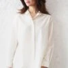 Kishmish Classic White Shirt 2 Kishmish Classic White Shirt -Deals Haute Togs Store 240523km01 1