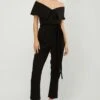 Gauri & Nainika Black Off Shoulder Jumpsuit