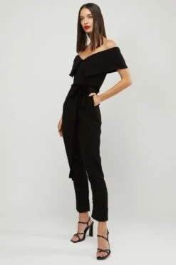Gauri & Nainika Black Off Shoulder Jumpsuit -Deals Haute Togs Store 248g n23 2