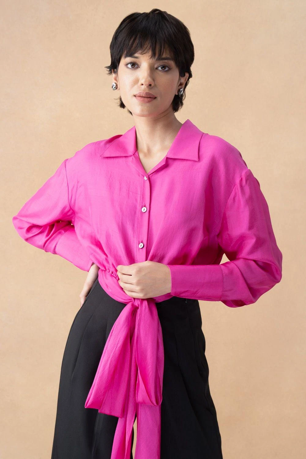 431-88 By Shweta Kapur Pink Ace Shirt 4 431-88 By Shweta Kapur Pink Ace Shirt - Image 2