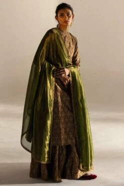 Mimamsaa Sevasti Brocade Silk Gharara Set -Deals Haute Togs Store 25523mim11 5