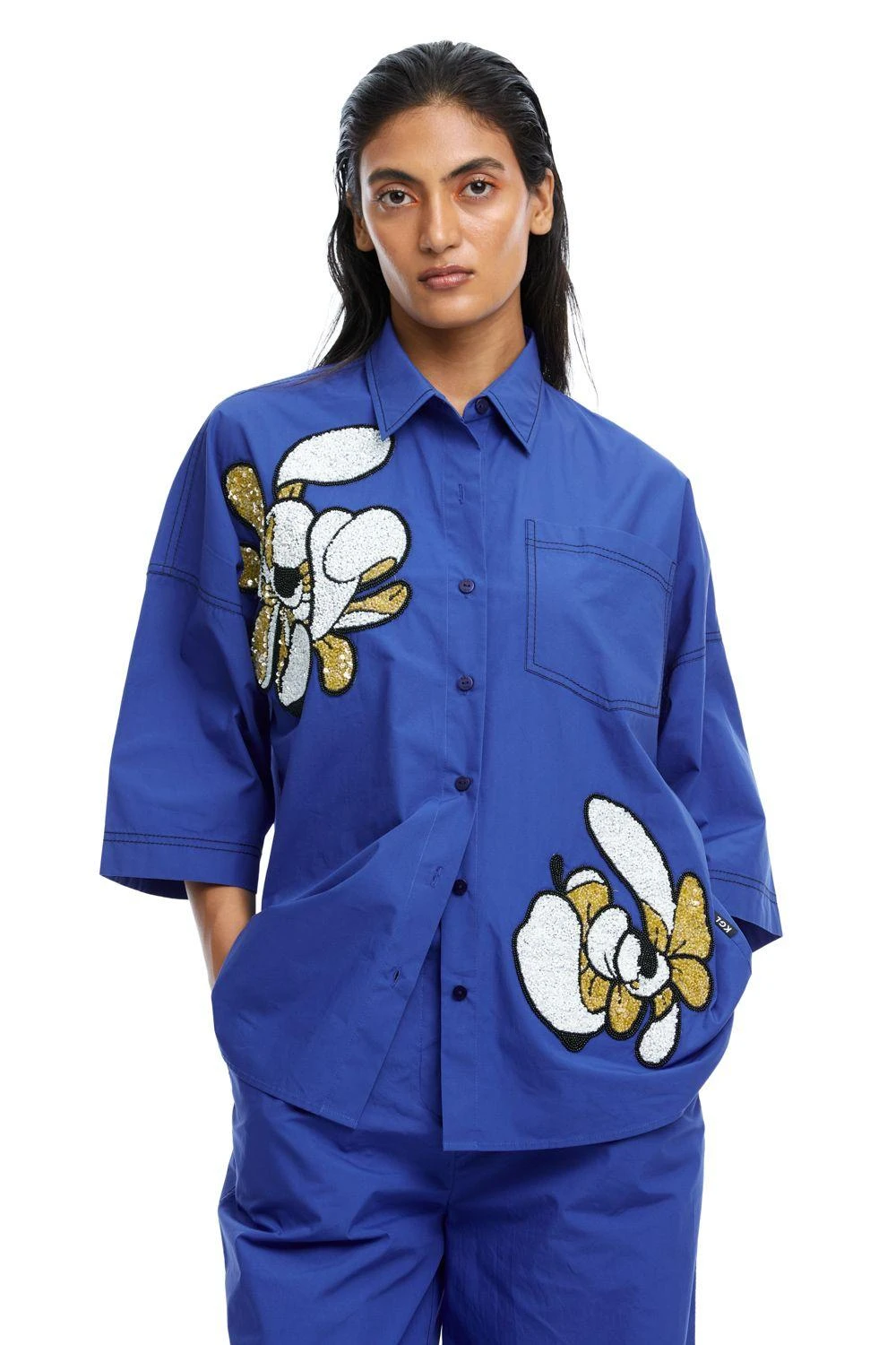 Kanika Goyal Label Warped Vine Embellished Boxy Shirt 6 Kanika Goyal Label Warped Vine Embellished Boxy Shirt - Image 4