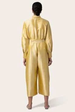 November Noon Bay Light Gold Jumpsuit -Deals Haute Togs Store 25nn6 3