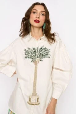Rara Avis Ivory Dropped Shoulder Hand Embellished Shirt 8 Rara Avis Ivory Dropped Shoulder Hand Embellished Shirt -Deals Haute Togs Store 25ra78 3
