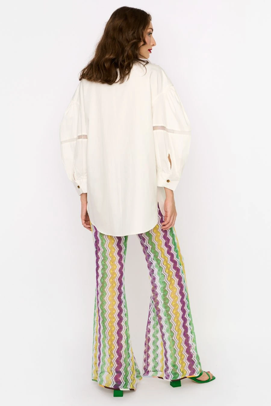 Rara Avis Ivory Dropped Shoulder Hand Embellished Shirt 6 Rara Avis Ivory Dropped Shoulder Hand Embellished Shirt - Image 4