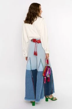 Rara Avis Washed Blue Flared Denim Pants -Deals Haute Togs Store 25ra86 4