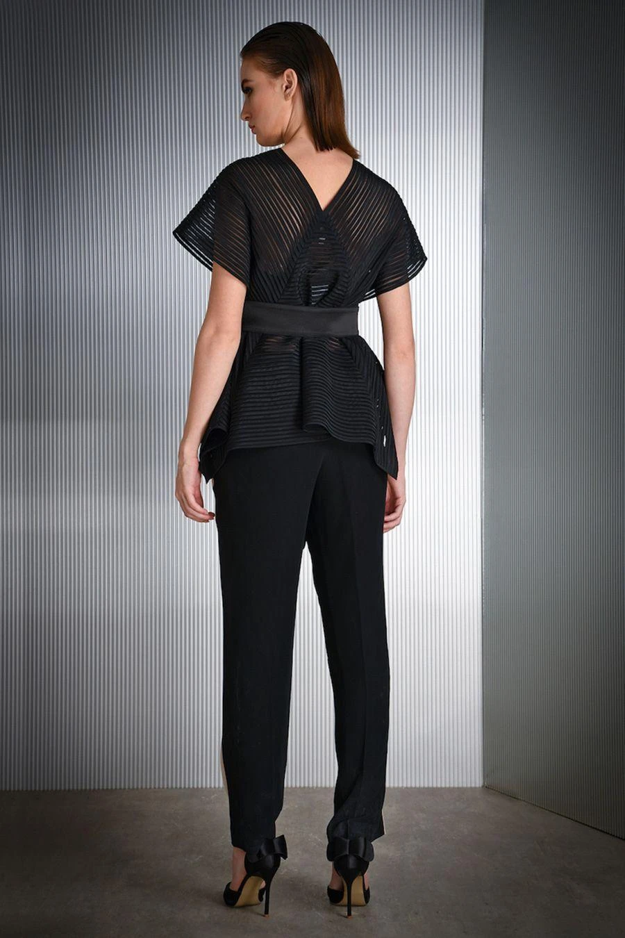 Rohit Gandhi + Rahul Khanna Black Panelled Box Top 5 Rohit Gandhi + Rahul Khanna Black Panelled Box Top - Image 3