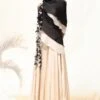 Richa Khemka Ivory & Black Gown With Ombre Ruffles -Deals Haute Togs Store 2701rk02 1