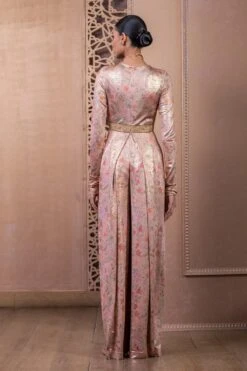 Tarun Tahiliani Blush Floral Printed Jumpsuit 19 Tarun Tahiliani Blush Floral Printed Jumpsuit -Deals Haute Togs Store 270723tt11 4