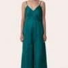 November Noon Bougainvillea Teal Jumpsuit