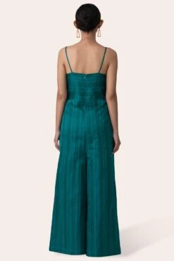 November Noon Bougainvillea Teal Jumpsuit -Deals Haute Togs Store 271nn31 5