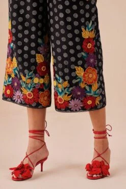 Chandrima Black Printed Embroidered Jumpsuit 8 Chandrima Black Printed Embroidered Jumpsuit -Deals Haute Togs Store 2811cha28 3