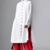 Chola White A-line Long Shirt -Deals Haute Togs Store 2811cla01 1