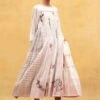 Injiri Off White Cotton Silk Dress -Deals Haute Togs Store 2812inj12 1 1