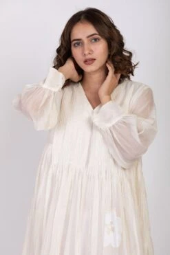 Ekadi Floral Embroidered Dress With A Scalloped Hem -Deals Haute Togs Store 286ekd16 4