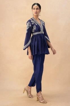 Jayanti Reddy Purple Zardosi Embellished Top -Deals Haute Togs Store 28823jrs4 2