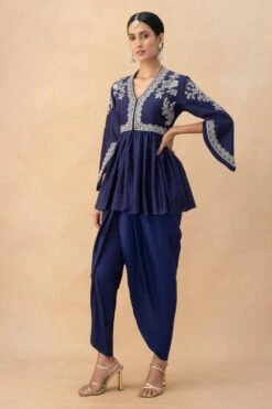 Jayanti Reddy Purple Zardosi Embellished Top -Deals Haute Togs Store 28823jrs4 3