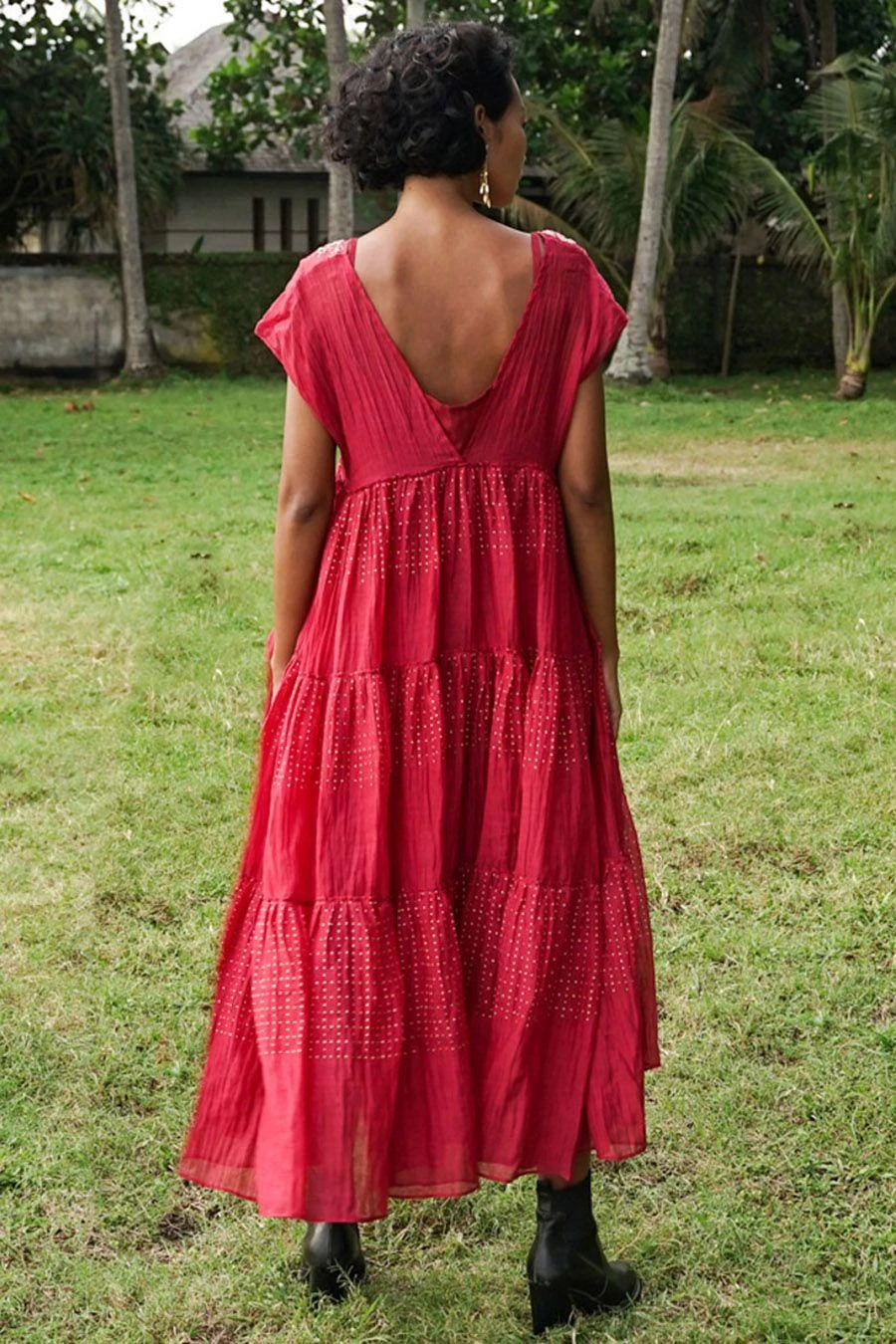 Baju Red Bry Floral Embellished Dress 7 Baju Red Bry Floral Embellished Dress - Image 5