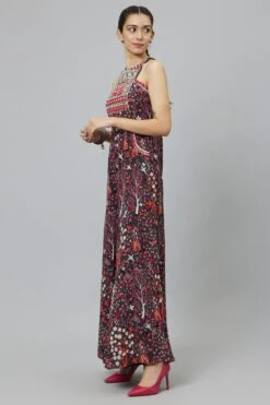 SVA Grey Abstract Printed Jumpsuit -Deals Haute Togs Store 29523sva52 2