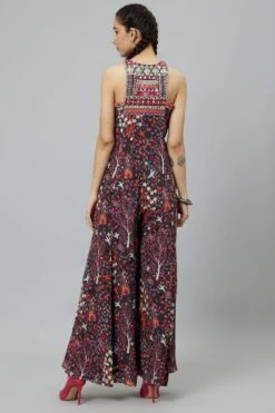 SVA Grey Abstract Printed Jumpsuit -Deals Haute Togs Store 29523sva52 5