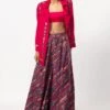 Saaksha & Kinni Purple Abstract Printed Palazzo Pants 1 Saaksha & Kinni Purple Abstract Printed Palazzo Pants -Deals Haute Togs Store 29823sk16 1
