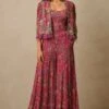 Tarun Tahiliani Pink Zardosi Embellished Gilet Set -Deals Haute Togs Store 29823tt1 1