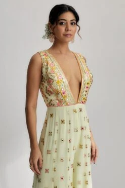 Gopi Vaid Rihanna Sequin Embellished Jumpsuit -Deals Haute Togs Store 298gv7 2